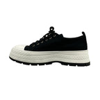 Chanel Sneakers 37 C Black White CC Logo Thick Sole — view 3