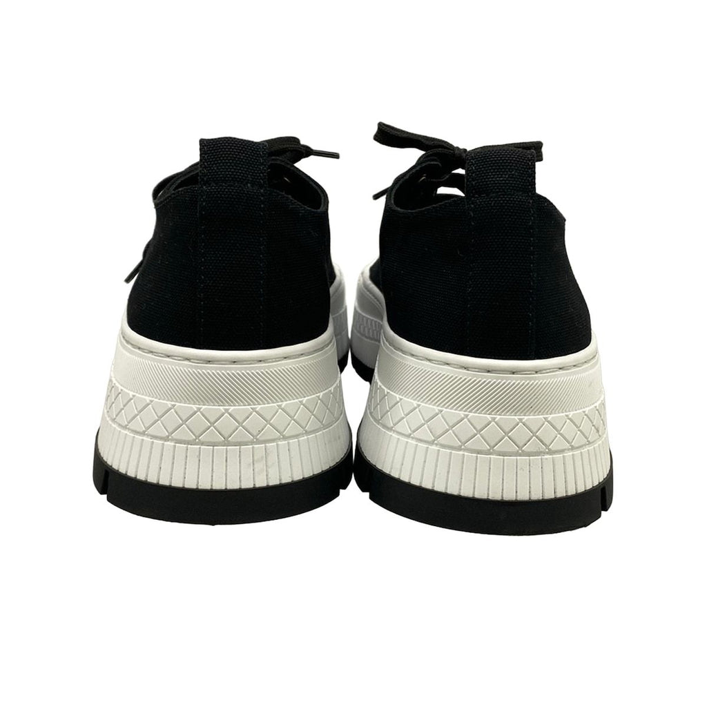 Chanel Sneakers 37 C Black White CC Logo Thick Sole — view 6