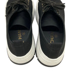 Chanel Sneakers 37 C Black White CC Logo Thick Sole — view 7