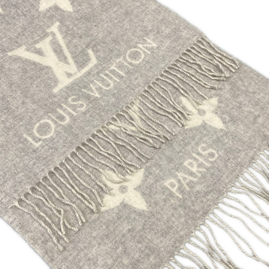 Louis Vuitton Scarf Echarpe Reykjavik Gray Cashmere — view 4
