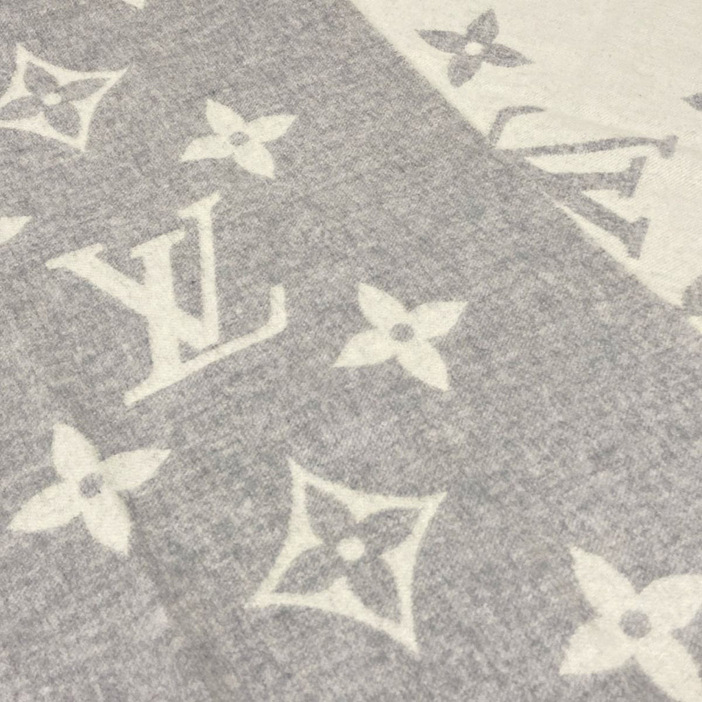 Louis Vuitton Scarf Echarpe Reykjavik Gray Cashmere — view 3