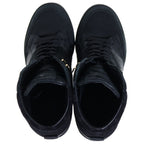 Louis Vuitton Cliff Top Line High Cut Sneakers Suede Monogram Black — view 4