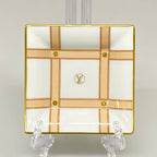 Louis Vuitton Plate White Light Pink Gold Shoulder