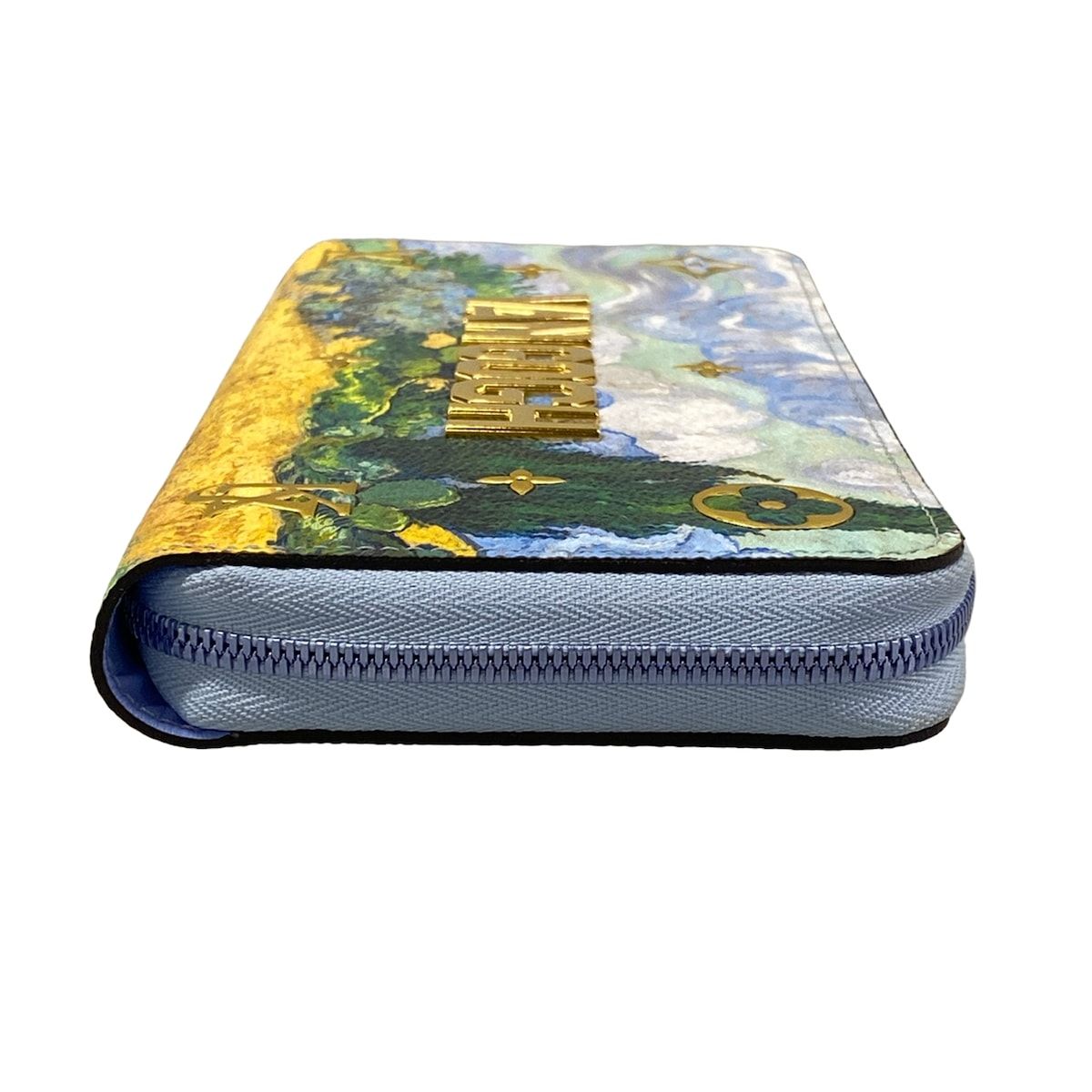 Louis Vuitton Wallet Master's Collection Zippy Light Blue Leather — view 8