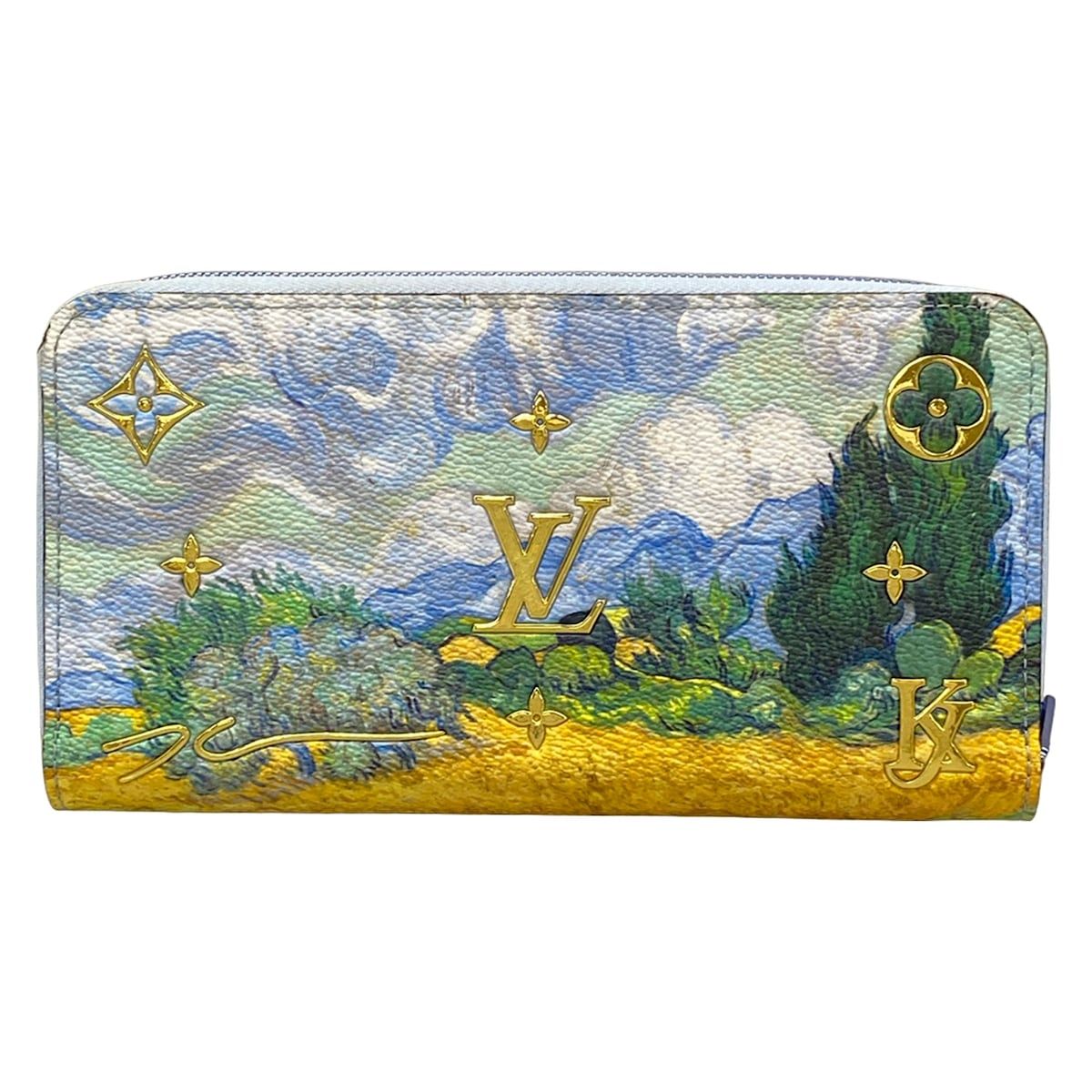 Louis Vuitton Wallet Master's Collection Zippy Light Blue Leather — view 2