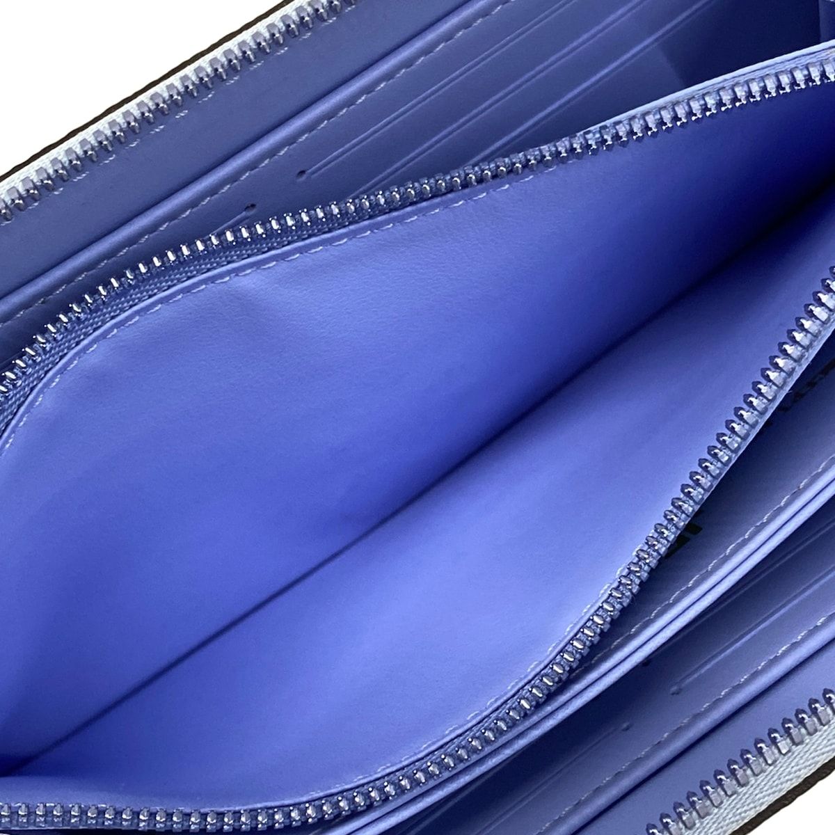Louis Vuitton Wallet Master's Collection Zippy Light Blue Leather — view 4