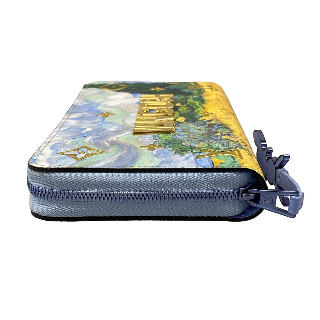 Louis Vuitton Wallet Master's Collection Zippy Light Blue Leather — view 9