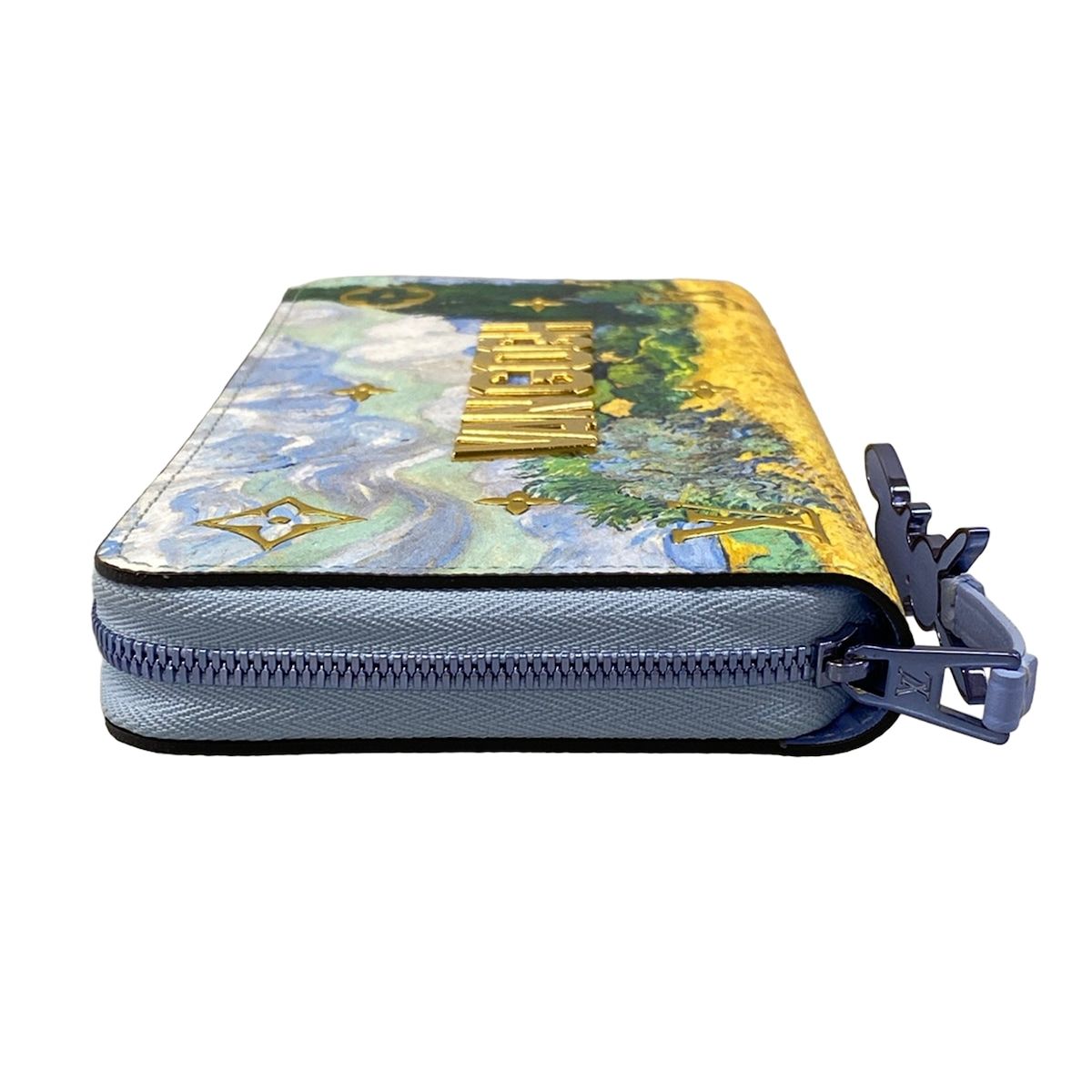 Louis Vuitton Wallet Master's Collection Zippy Light Blue Leather — view 9