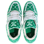 Louis Vuitton LV Trainer Line Fabric Monogram Textile Sneakers Green — view 4