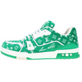 Louis Vuitton LV Trainer Line Fabric Monogram Textile Sneakers Green