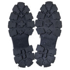 Prada Monolith Leather Platform Shoes Loafers Black — view 5