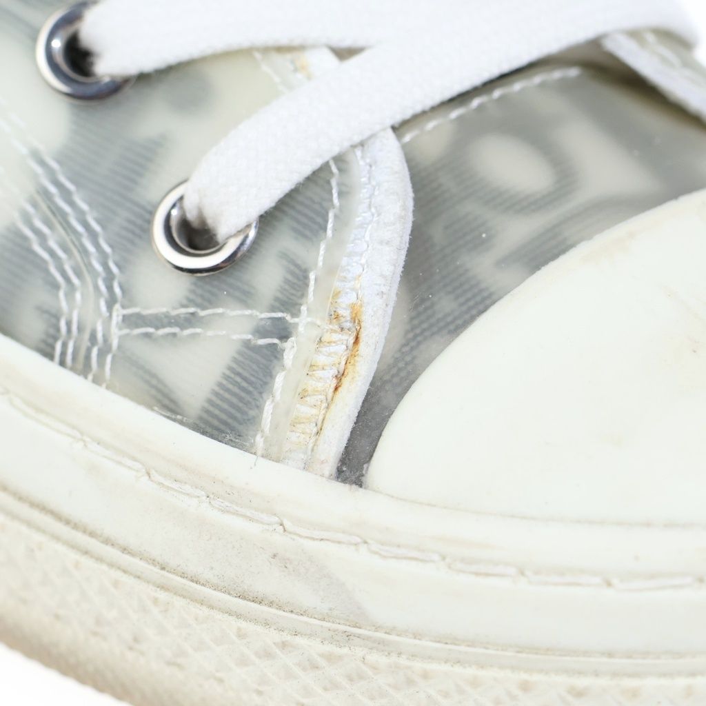 Dior Technical Fabric High Cut Sneakers Oblique Shoes White — view 6