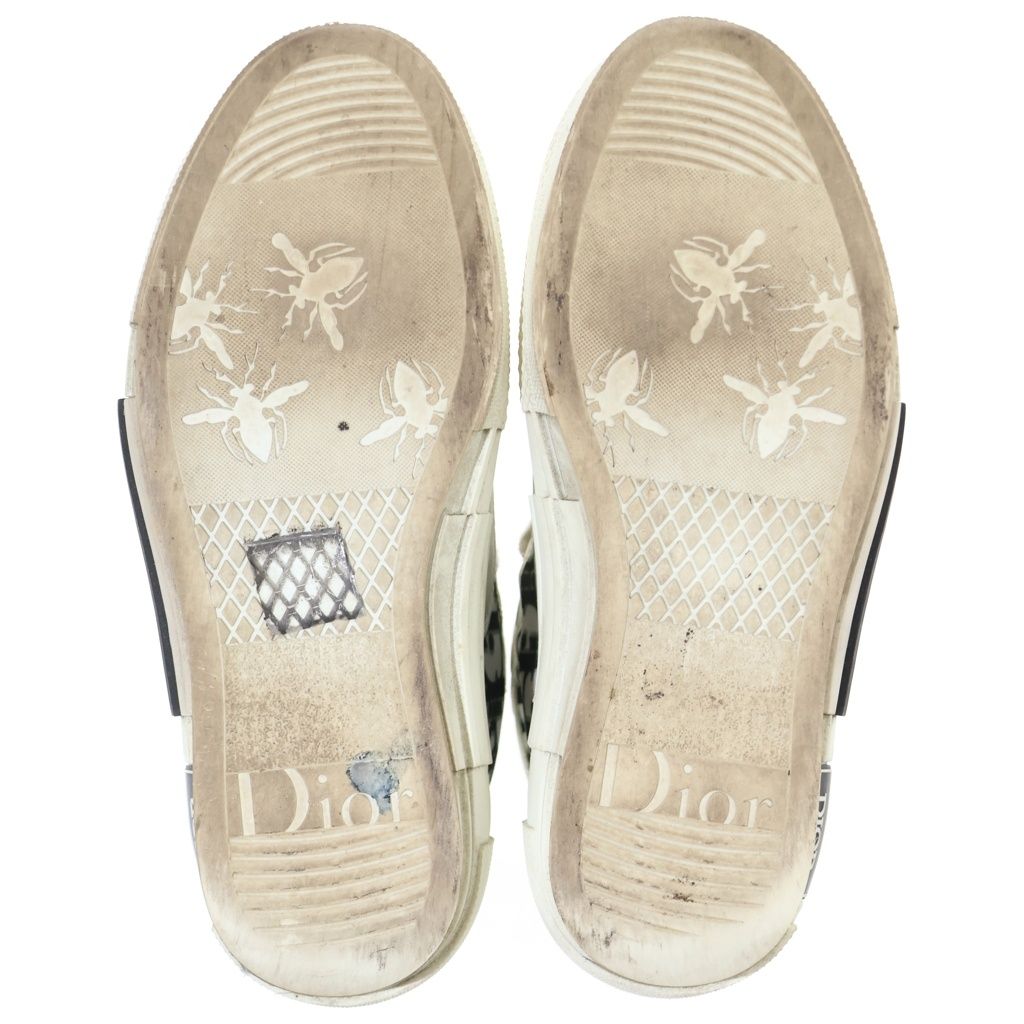 Dior Technical Fabric High Cut Sneakers Oblique Shoes White — view 5