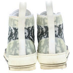 Dior Technical Fabric High Cut Sneakers Oblique Shoes White — view 3