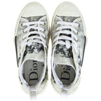Dior Technical Fabric High Cut Sneakers Oblique Shoes White — view 4