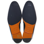 Hermes Moccasins Paris Constance Logo Silver Leather Loafers Black — view 5