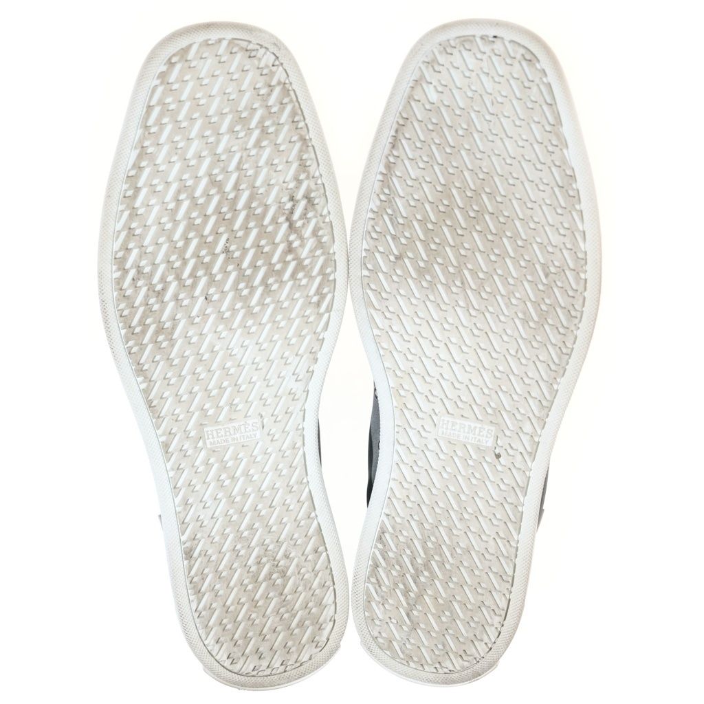 Hermes Tag Logo Express High Cut Sneakers Gray — view 5