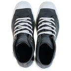 Hermes Tag Logo Express High Cut Sneakers Gray — view 4