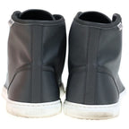 Hermes Tag Logo Express High Cut Sneakers Gray — view 3