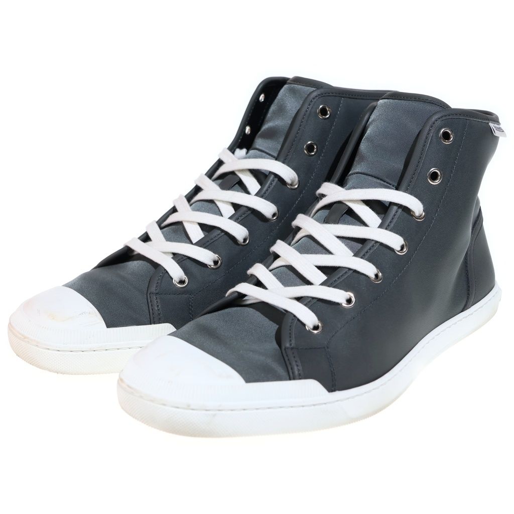 Hermes Tag Logo Express High Cut Sneakers Gray — view 2