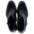 Hermes Jeff Kelly Black Buckle Short Boots — view 4