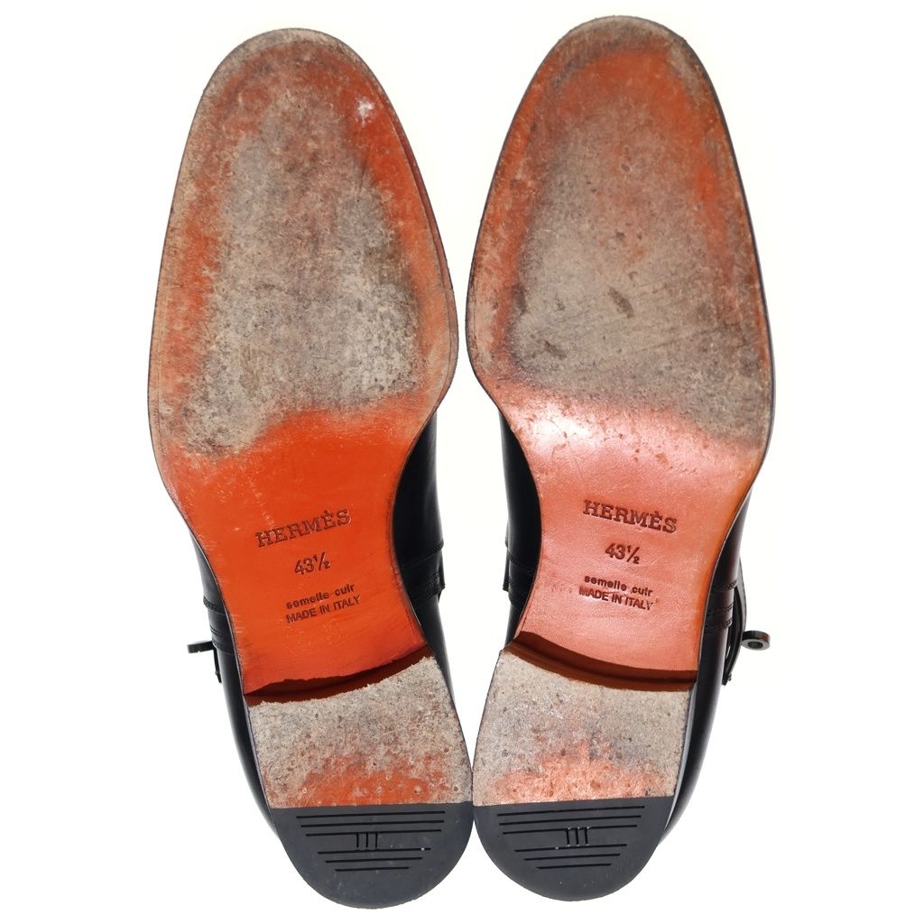 Hermes Jeff Kelly Black Buckle Short Boots — view 5