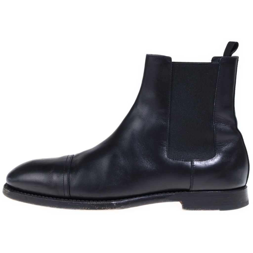 Hermes Lennon Boots Short Chelsea Ankle Side Gore Black