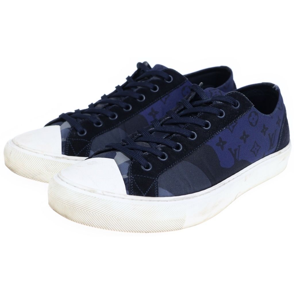 Louis Vuitton Monogram Tattoo Line Low Cut Sneakers Navy — view 2