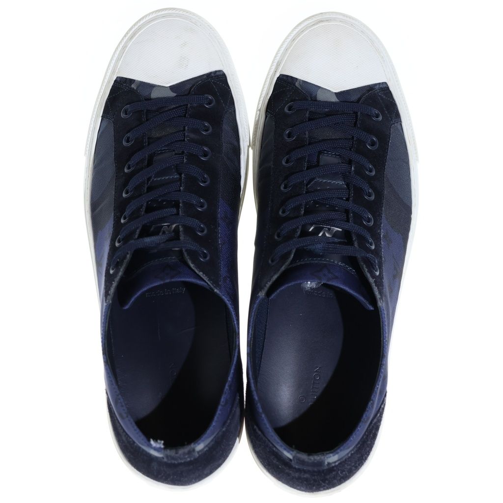 Louis Vuitton Monogram Tattoo Line Low Cut Sneakers Navy — view 4