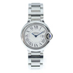 Cartier Ballon Blue de SS Quartz Stainless Steel Watch Care Confirmed Silver