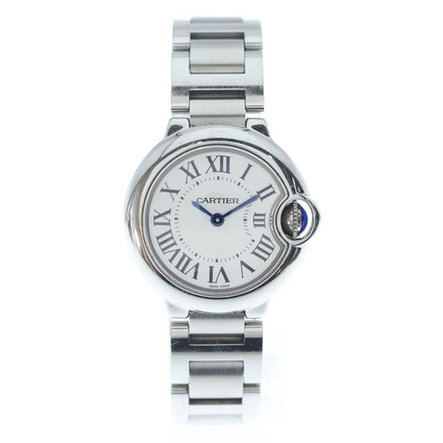 Cartier Ballon Blue de SS Quartz Stainless Steel Watch Care Confirmed Silver