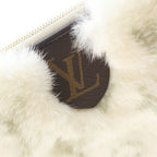 Louis Vuitton Monogram Soft Mink Neo Pochette Mila Shoulder Bag Gold White Brown — view 6