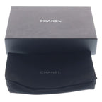 Chanel Quilted Chain Shoulder Wallet Bag Black Caviar Leather Silver — view 8