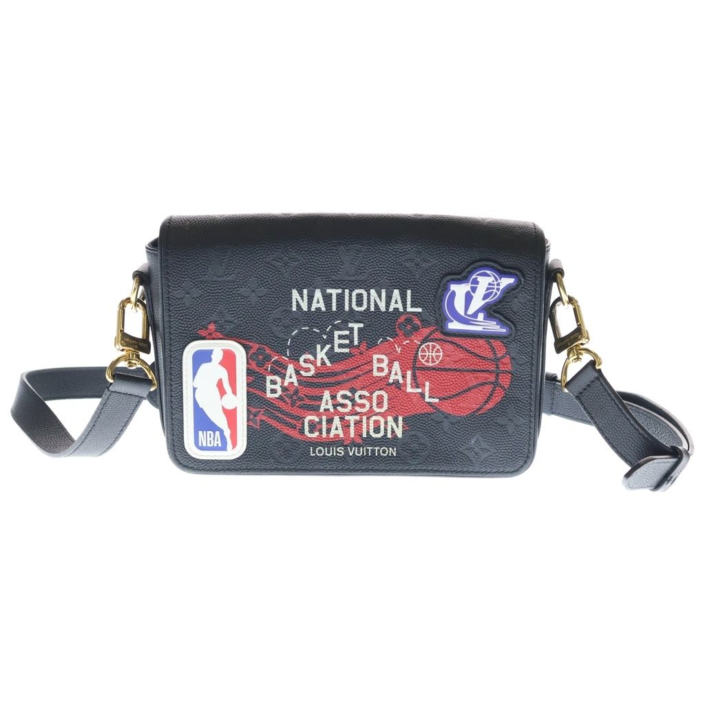 Louis Vuitton Monogram Studio Messenger Nba Collaboration Shoulder Bag Black