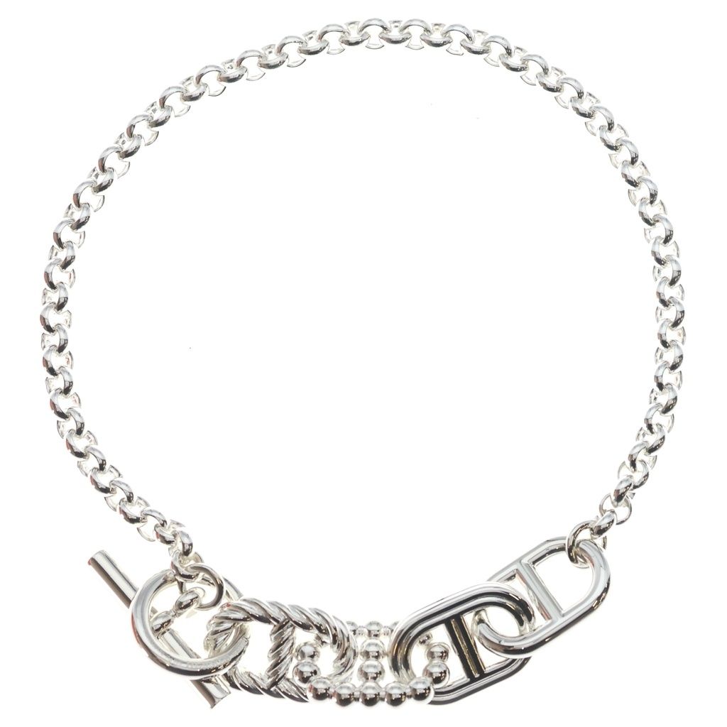 Hermes Chaine D'ancre Alea II GM Bracelet Silver