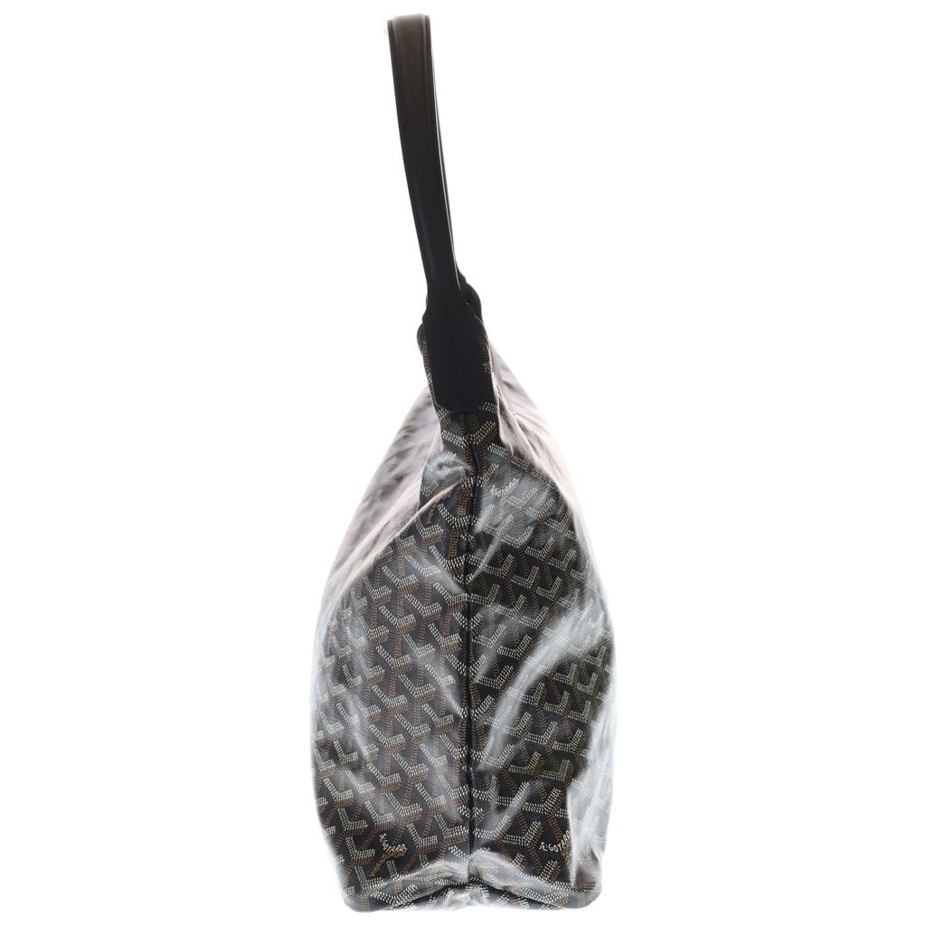 Goyard Boheme Hobo Shoulder Bag Black Leather — view 3