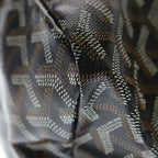 Goyard Boheme Hobo Shoulder Bag Black Leather — view 5