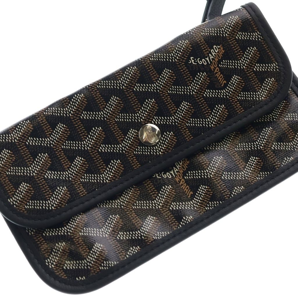 Goyard Boheme Hobo Shoulder Bag Black Leather — view 6