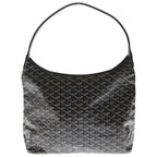 Goyard Boheme Hobo Shoulder Bag Black Leather