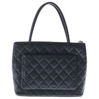 Chanel Reissue Tote CC Logo Black Caviar Leather Silver — view 2