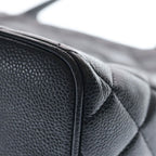 Chanel Reissue Tote CC Logo Black Caviar Leather Silver — view 5