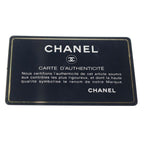 Chanel CC Logo Small Flap Shoulder Bag Chain White Caviar Leather Black — view 8