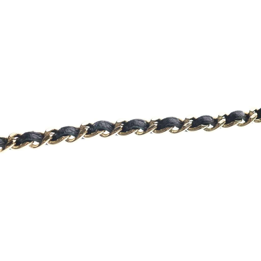 Chanel Evening Chain Mini Shoulder Bag Black Caviar Leather Gold — view 7