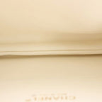 Chanel Quilted Full Flap 2-Way Chain Shoulder Bag White Caviar Leather Gold — view 8