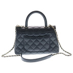 Chanel Coco Handle 24 XS Caviar Leather Gold 2-Way Shoulder Bag Black — view 2