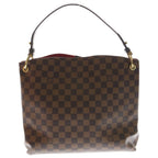 Louis Vuitton Damier Gray Souffle PM Leather Shoulder Bag Brown — view 2
