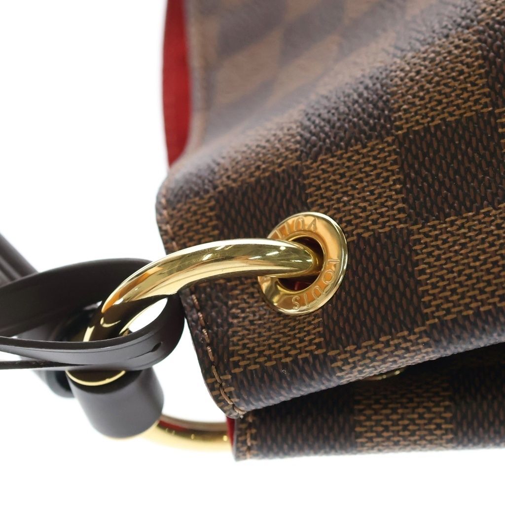 Louis Vuitton Damier Gray Souffle PM Leather Shoulder Bag Brown — view 6