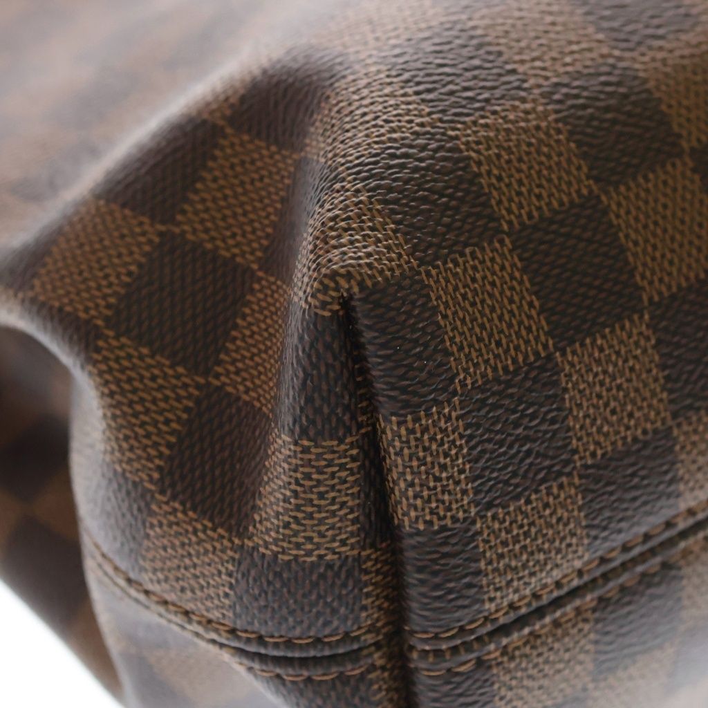 Louis Vuitton Damier Gray Souffle PM Leather Shoulder Bag Brown — view 5