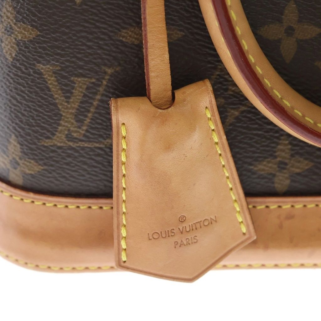 Louis Vuitton Alma BB Monogram Leather 2-Way Bag Brown — view 8