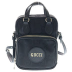 Gucci Off the Grid Logo Leather Patch 2-Way Bag Silver Black